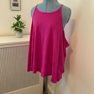 NWT Vibrant Pink Sleeveless Cotton Top